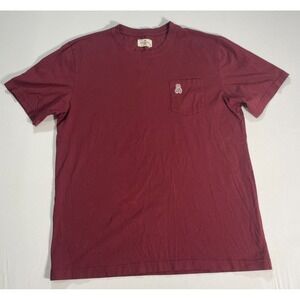 Psycho Bunny Pocket T-Shirt Men's Size XL Red Short Sleeve Crew Neck